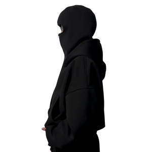Pasamontañas Negro para Hombre, Sudadera con Capucha, Estilo Urbano de Invierno, Máscara Ninja, Forro Polar, 100% Algodón Transpirable, Gran Venta - Product Image 6