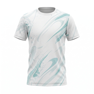 เสื้อยืดกีฬาผู้ชายขายส่ง พิมพ์ลายแบบ Sublimation ทั้งตัว ระบายอากาศได้ดี เหมาะสำหรับการฝึกซ้อมกีฬา - Product Image 4