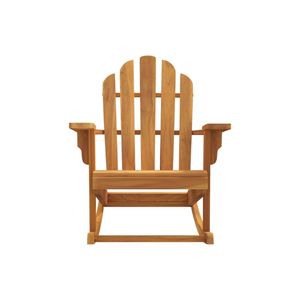 Silla Mecedora Adirondack de Madera de Teca para Exteriores, Ligera, Resistente y de Madera Sólida, Ideal para Jardín, Hotel o Parque - Product Image 1