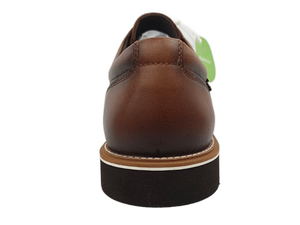 Chaussures Oxford décontractées pour hommes Dlords Declan marron en synthétique uni, à lacets, avec semelle intermédiaire en EVA, légères, pour toutes les saisons - Product Image 4