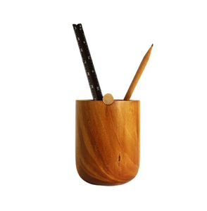 Wood Pen Holder Office <b>Table</b> Decoration Pieces Promotional Pen Holder Rectangular Desk Writing Stationary Organizer Pen Holder - Product Image 6