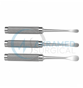 Elevadores Espinales Curvos Cobb, Juego de 3 Piezas (10mm, 15mm, 20mm), Instrumentos Quirúrgicos Ortopédicos de Acero Inoxidable, CE ISO - Product Image 5