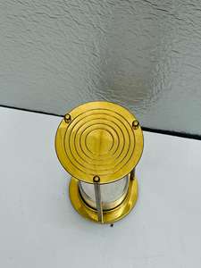 Sablier en laiton massif de 6 pouces, motif ange animal 3D |   Pièce de table décorative vintage en fonte pour la remise des diplômes - Product Image 2