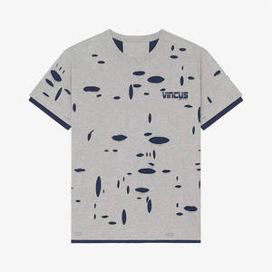wholesale <b>top</b> best New Design <b>Distressed</b> Custom Streetwear Oversized Knitted 100% Cotton Loose Fit T-Shirt for Women & Men - Product Image 1