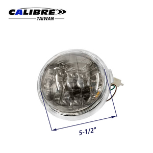 TAIWAN CALIBRE Gray Mirror Lens Motorcycle Headlight Headlamp without Case - Product Image 5