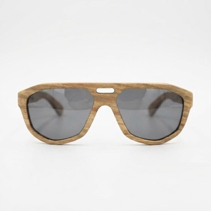 Wholesale Custom Logo Polarized Wooden <b>Sunglasses</b> Eco-Friendly Bamboo Wood Frame <b>Sunglasses</b> Men Women Flat Top Square Eyewear - Product Image 6