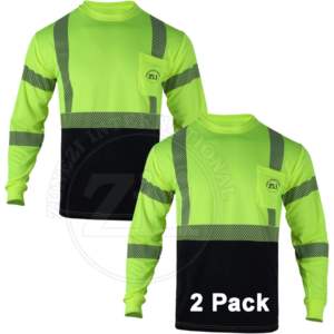 Camisa Reflectante de Alta Visibilidad Naranja FR para Hombre, Ropa de Trabajo, ANSI/EN ISO Clase 1, con Luz LED, Impermeable, Logotipo Personalizado, Transpirable, Venta al Por Mayor - Product Image 2