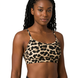 Soutien-gorge de sport imprimé pour femme, à bretelles, maintien moyen, respirant, vêtements de sport - Product Image 3