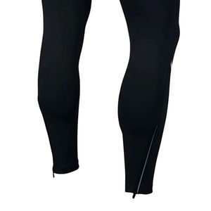 Leggings de sport pour hommes, noirs, à compression, longueur intégrale, anti-transpiration, avec cordon de serrage - Product Image 3