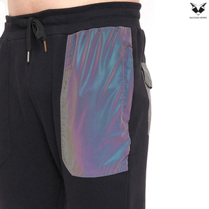 Custom Logo Men Reflective Tracksuit Holographic Multi Pocket Techwear Hoodie Jogger <b>Set</b> Wholesale OEM Men Gym Sports Suit - Product Image 6