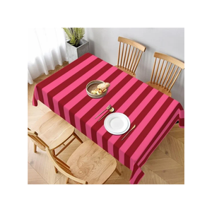 Home Dining Classic Style Christmas Poinsettia Holiday <b>Table</b> <b>Cloth</b> Festive Dining Decor Custom Size Custom Weight Indian OEM ODM - Product Image 6