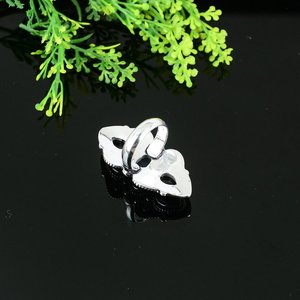 แหวนพลอยออนิกซ์สีดำธรรมชาติทำด้วยมือชุบเงินขนาด 6 - Product Image 2