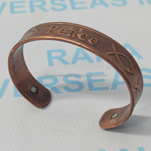 Pulsera Magnética de Cobre Artesanal para la Paz, Terapia de Metal Puro para la Sanación Natural, Mejor Sueño y Bienestar de Conexión Mente-Cuerpo - Product Image 5