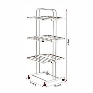 Séchoir à linge pliable multicouche, gain de place, organisateur de linge, support de suspension portable pour vêtements, pour maison et appartement - Product Image 1