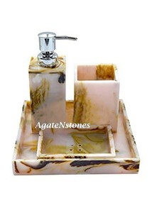 Ensemble de salle de bain en résine de style classique tendance, décoration personnalisée de qualité supérieure d'Inde, plusieurs pièces pour un style complet - Product Image 4