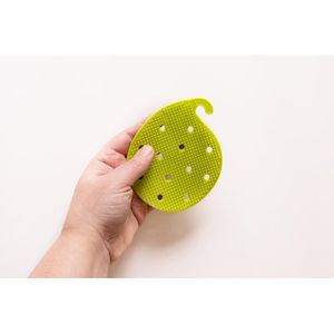 Double Sided <b>Fruit</b> & <b>Vegetable</b> Scrubber Brush Multi-Use Potato & Carrot Cleaning <b>Tool</b> with Trivet Jar Feature - Product Image 3