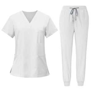 Meilleures ventes : Ensemble de tenues médicales pour femmes avec logo personnalisé, infroissable, motif dessiné à la main, pour chirurgiens et médecins, vente en gros - Product Image 4