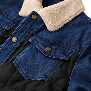 2026 veste en jean d'hiver de haute qualité pour hommes coupe-vent respirant écologique col rabattu - Product Image 3