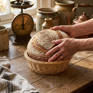 Vietnam Factory Wholesale Custom Size Natural Rattan <b>Bread</b> Proofing <b>Basket</b> Set with Removable Cloth Liner - Product Image 5