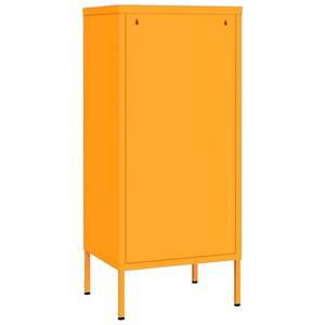 Armoire de rangement moyenne en acier jaune moutarde pour salon - Product Image 5