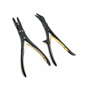 Rongeur à os à double action de haute qualité, forceps orthopédique à double articulation, instrument chirurgical en acier inoxydable allemand, CE ISO - Product Image 1