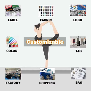 Ensemble de vêtements de sport pour femme : débardeur et leggings, tenue de fitness, vêtements d'entraînement personnalisés OEM, yoga - Product Image 4