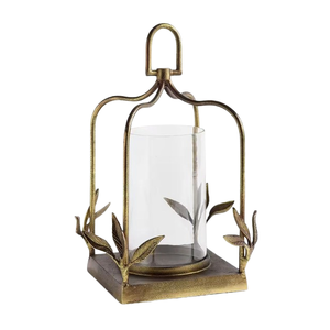Farol de Vela de Estilo Nórdico con Acabado Dorado, Farol de Vela Moderno y Elegante para Exteriores, Patio, Decoración de Mesa y Colgante - Product Image 5