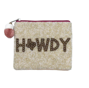 Custom Logo Beaded Embroidery Coin Pouch for Promotional Gifts FLORAL DESIGN FD-207 with Intricate Handmade Design - Product Image 3