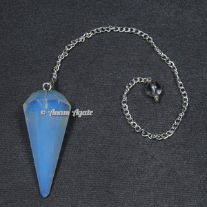 Péndulos de ágata tallados en 6 facetas, piedras preciosas, Cuarzo Rosa Natural, cristal Natural, herramienta de radiestesia espiritual, cristales, piedras curativas - Product Image 6