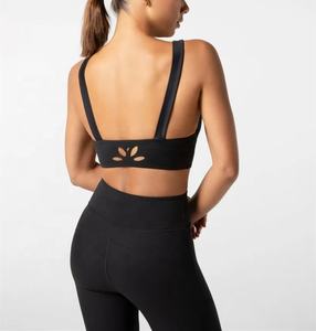 2024 conjuntos de Fitness para gimnasio transpirables de talla grande sólidos para mujer, Sujetador deportivo con espalda alta, camiseta sin mangas, pantalones cortos acanalados - Product Image 2