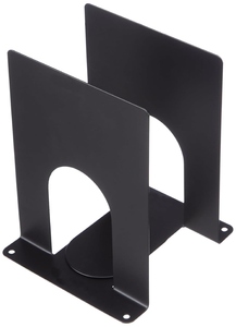 New design Minimalist Metal Bookend Set Black Heavy Duty Non Slip <b>Book</b> Holder Office Desk Organizer School Library Shelf Support - Product Image 3