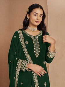 Salwar Kameez FATEMA FASHION, Estilo Festivo, Top y Dupatta en Georgette Sintético, Diseño Étnico Moderno, Completamente Cosido, ¡Gran Venta! - Product Image 5