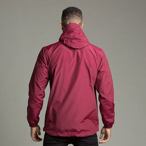 Veste coupe-vent légère pour homme, col zippé, résistante à l'eau, style décontracté, pour l'extérieur, streetwear - Product Image 2