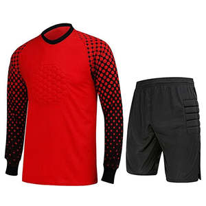 Uniforme de Portero de Fútbol para Hombre, Color Azul Claro y Negro, con Protección, Manga Larga, Pantalones Cortos Transpirables de Secado Rápido, OEM - Product Image 6