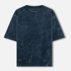Camiseta de hombre de talla grande con lavado ácido, estilo vintage, algodón grueso, oversize, de moda, ligera, recién llegada, precio al por mayor - Product Image 5