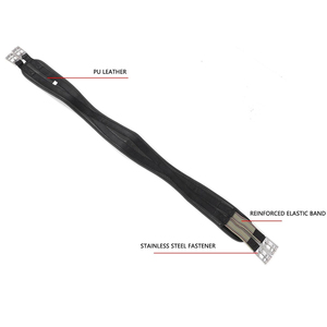 Nueva Cinturilla de Doma de Cuero Negro de 60 CM, Equipo de Equitación, Productos Ecuestres con OEM ODM - Product Image 4