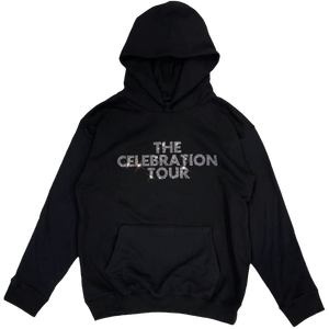 Sudadera con Capucha Personalizada con Logotipo de Pedrería para Hombre, Negra, Informal, Corte Regular, Estilo Otoñal, Estampado Brillante - Product Image 2