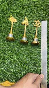 Premium quality Brass <b>bell</b> for pooja in different style with silver & gold traditional home decor products wholesale product - Product Image 6