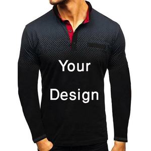 Nouveauté vêtements décontractés pour hommes 100% coton tricoté écologique pour t-shirt à manches longues motif solide prix style BD - Product Image 6