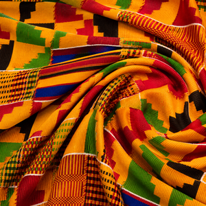 Wax Print Fabric African Cotton Fabric Ankara Fabric Custom Print Fabric Textile Fabric <b>For</b> Boutiques Apparel Garments Wholesale - Product Image 2