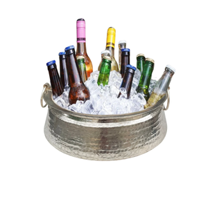 Refroidisseur à champagne de qualité supérieure, fournitures de bar, seau à glace en métal avec logo personnalisé, prix abordable, présentoir de comptoir, refroidisseur à vin américain - Product Image 2