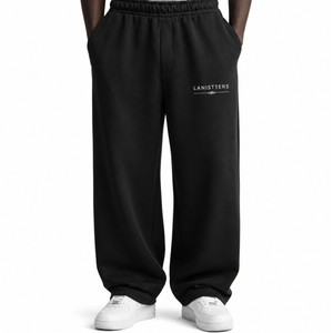 Pantalon de survêtement ample pour homme, coupe décontractée, taille élastique, avec poches, personnalisable OEM, streetwear épais - Product Image 1