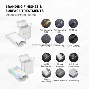 Custom Cosmetic Packaging <b>Box</b> <b>with</b> Logo Eco-friendly Folding Carton for Skincare Products <b>with</b> Snap <b>Lock</b> Bottom - Product Image 3