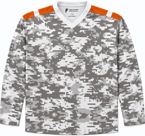 Maillots de hockey sur glace en gros, pas chers, OEM, en maille respirante, séchage rapide, 100% polyester, sans manches, imprimés par transfert thermique, col en V - Product Image 2