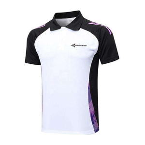 DAIZEN STAR INTERNATIONAL Men's Teal Short Sleeve for Shirt Solid Color Embroidered Logo Breathable Casual Jersey Fabric - Product Image 3