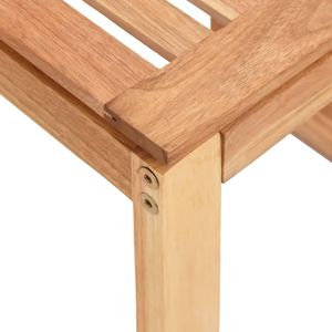 Tabouret de salle de bain en bois massif de noyer, 15,7''x11,8''x18,1'', élégant, 18,1''x11,8''x15,7'', meuble de salle de bain - Product Image 5