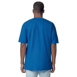 เสื้อยืดผู้ใหญ่สีน้ำเงินรอยัลทรงยาว ผ้าฝ้ายพรีเมียม แขนสั้น สวมใส่สบาย ระบายอากาศได้ดี เสื้อเปล่าไม่มีลาย - Product Image 2