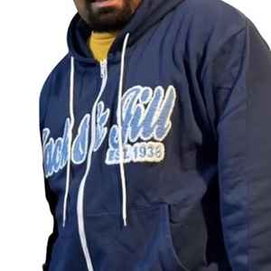 Sweat-shirt à capuche zippé en chenille pour homme Jack and Jill, sweat-shirt en polaire à fermeture éclair intégrale, veste à capuche chaude décontractée style streetwear - Product Image 6