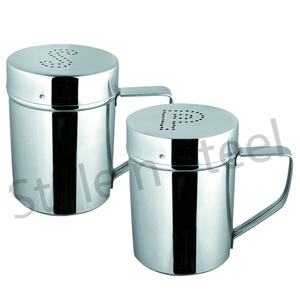 Moulin à poivre et sel noir en bois manuel en acier inoxydable avec poignée au prix de gros - Product Image 1