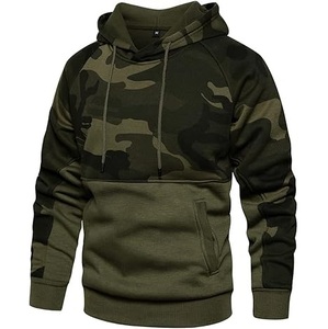 Fashion Embroidered Camo Hoodie Pullover Hunting Hiking Jungle Hoody Mens Oversized Bottomland Drop Shoulder Camouflage Hooded - Product Image 1